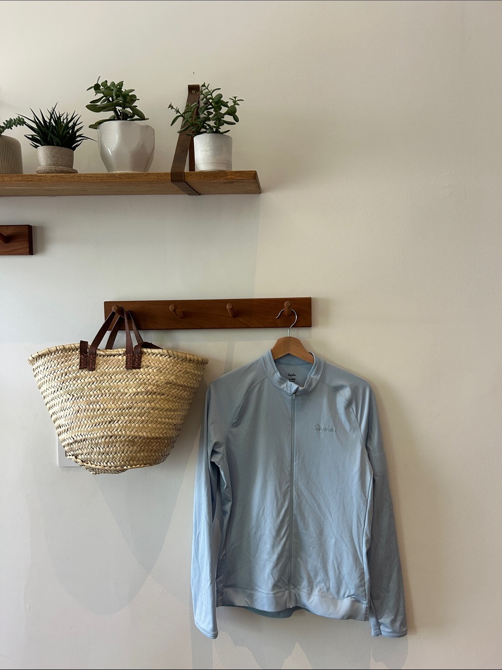 Rapha Pale Blue Lightweight Full-Zip Cycling Jacket